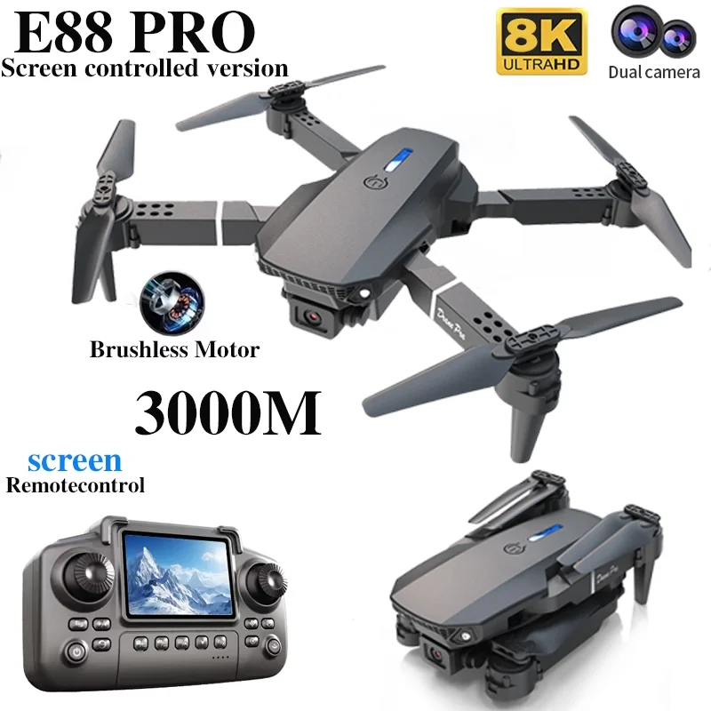 전문가용 E88 PRO 드론, 화면 탑재 8K HD 카 - Drone Camera Professional 리뷰 및 가격